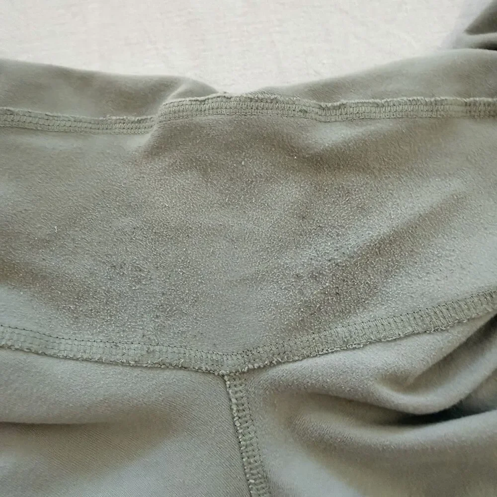 Alo Yoga Airbrush Mesh Panel Leggings Sage Green M High Rise Yoga Activewear